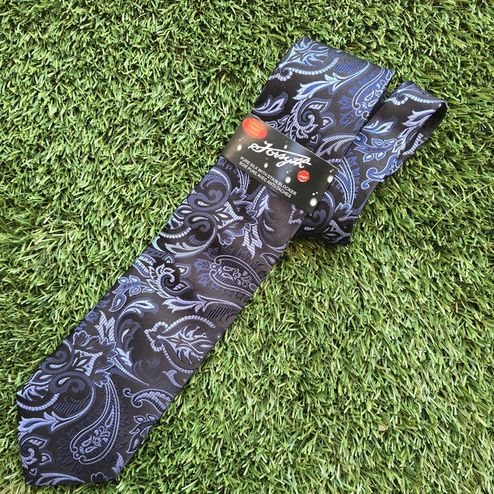 New! Handmade Silk Tie - Paisley